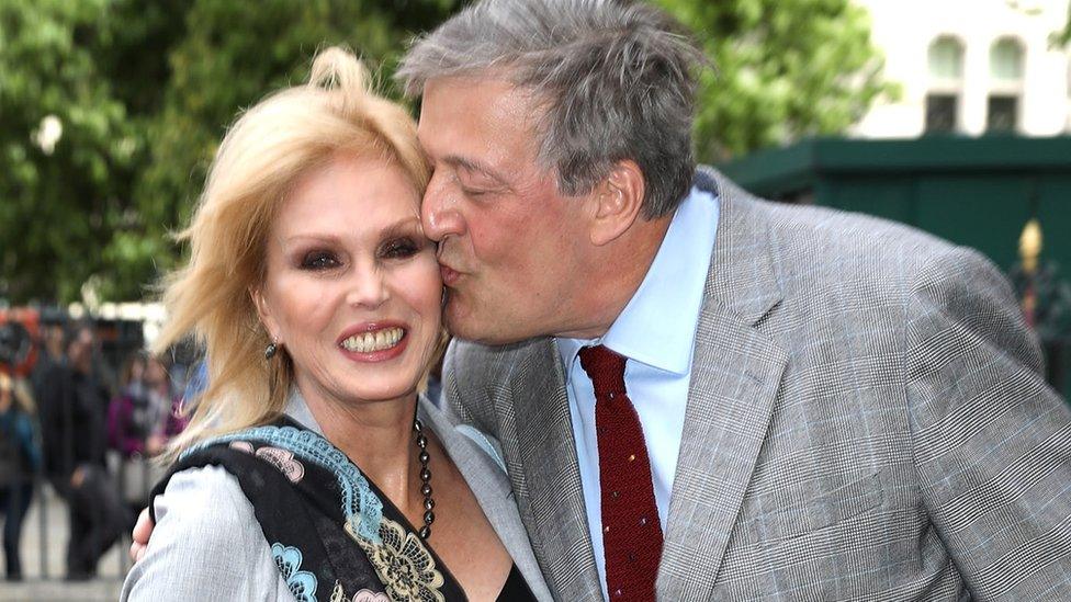 Joanna Lumley and Stephen Fry