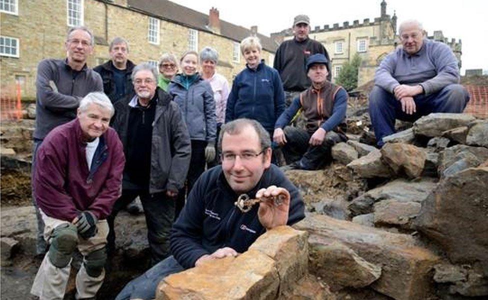 Durham University’s Archaeological Services team and volunteers from Auckland Castle Trust