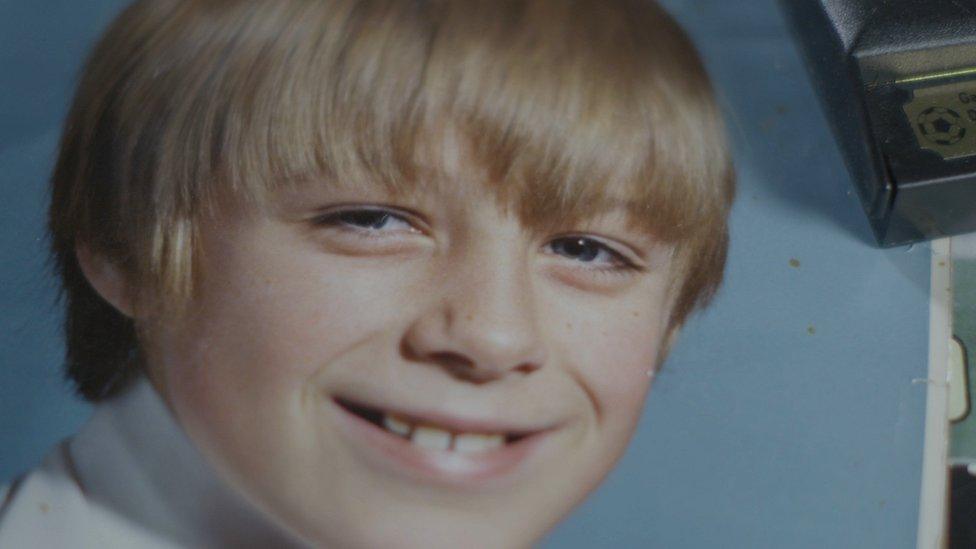 Derek Bell as young boy