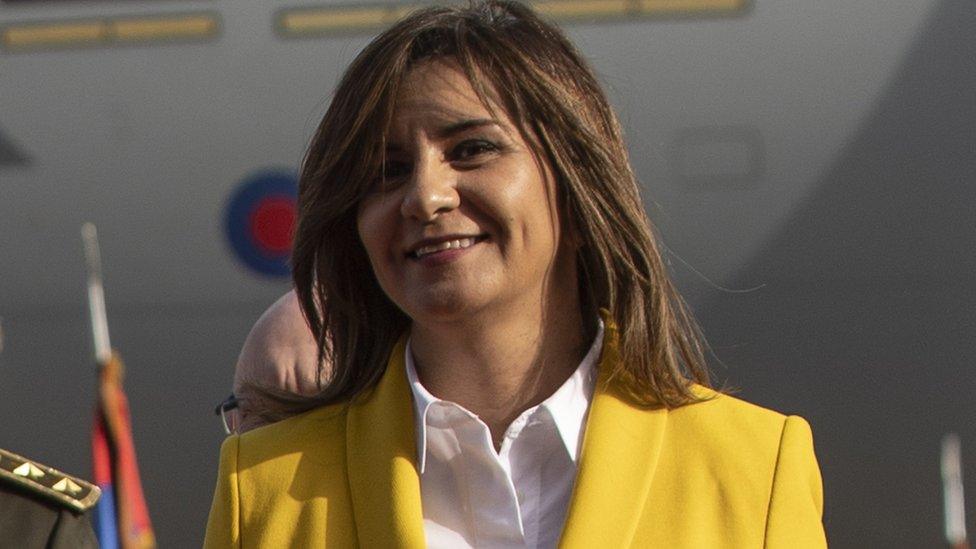 File photo showing Nabila Makram in Sharm El Sheikh, Egypt (24 February 2019)