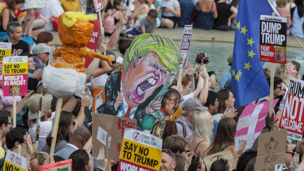 Trump protest in London July 13 2018