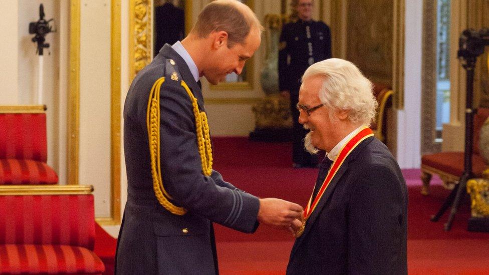 Prince William and Billy Connolly