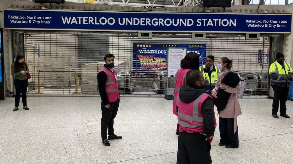 Waterloo station closed