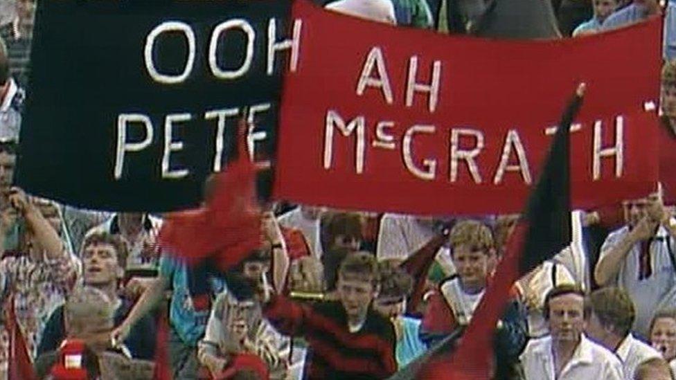 Banner at the 1991 Ulster Final