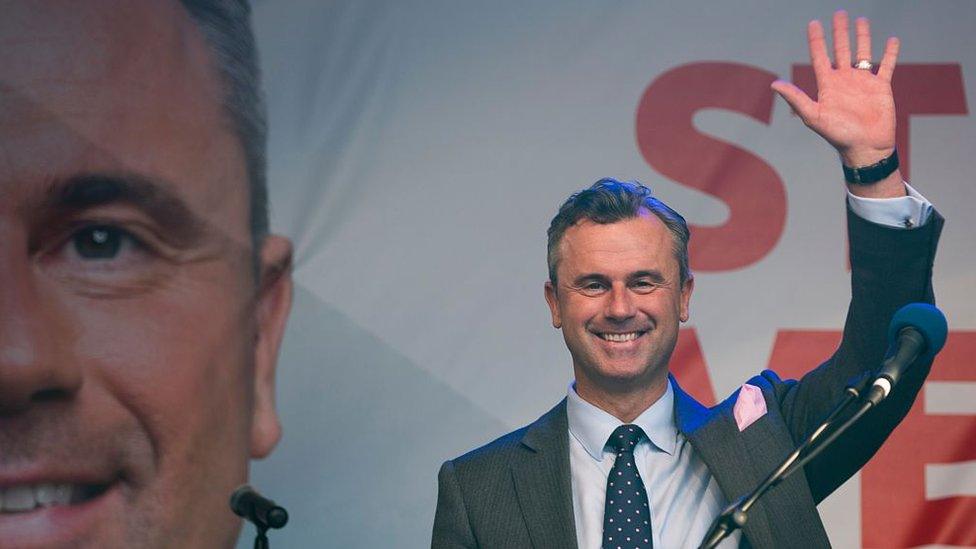 Austrian Freedom Party presidential candidate Norbert Hofer