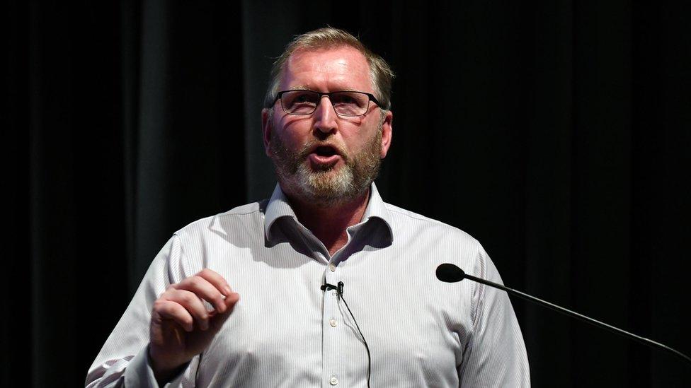 Doug Beattie speaks on LGBT issues during the traditional Pride Talks Back event