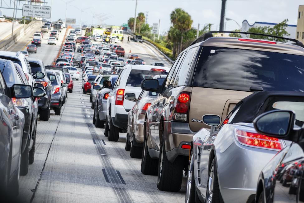 Traffic jam in Los Angeles