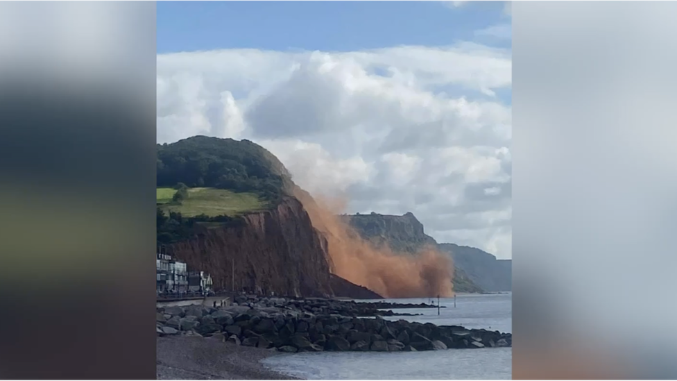 Image of cliff fall