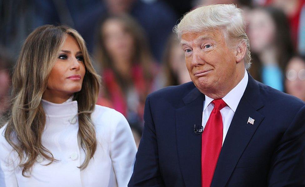 Melania Trump and Donald Trump