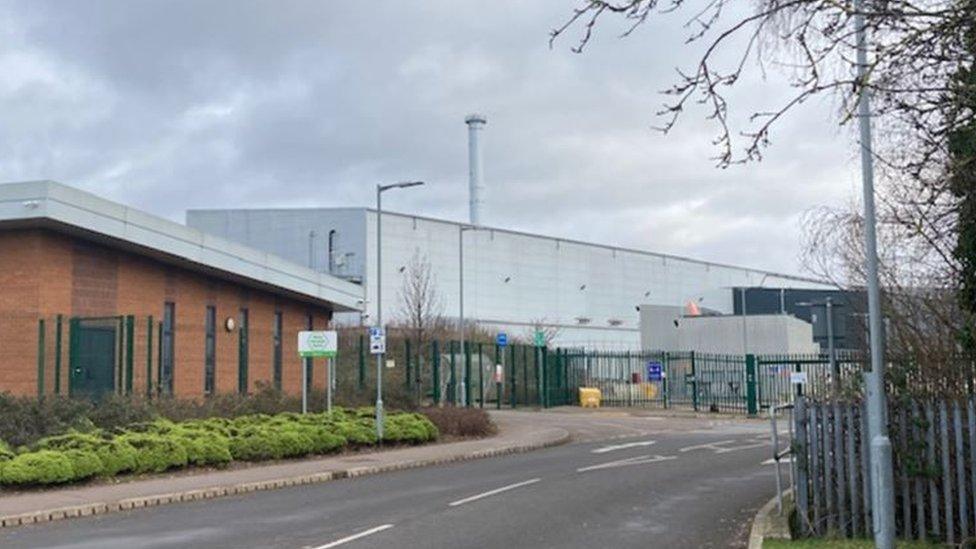 Sinfin waste plant, in Sinfin Lane