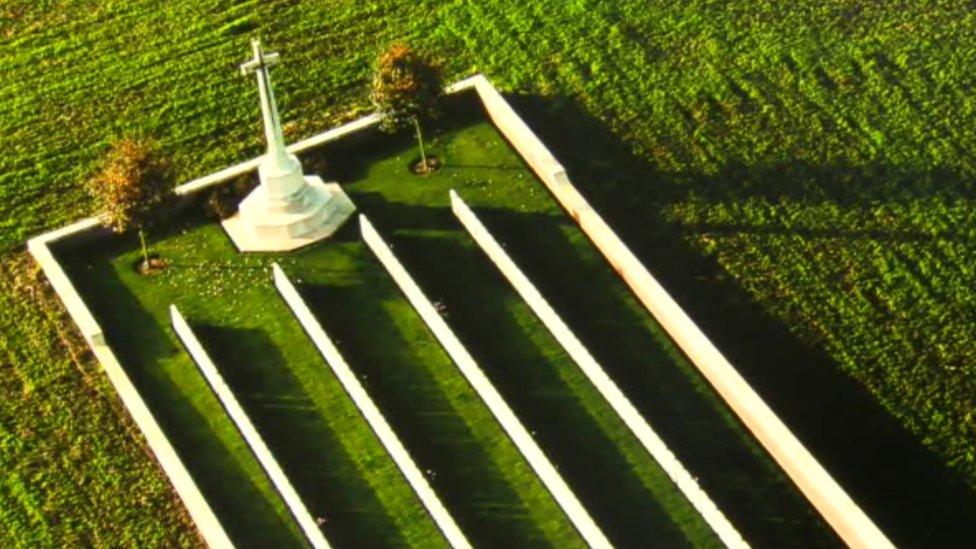 Cemetery at Grandcourt in France