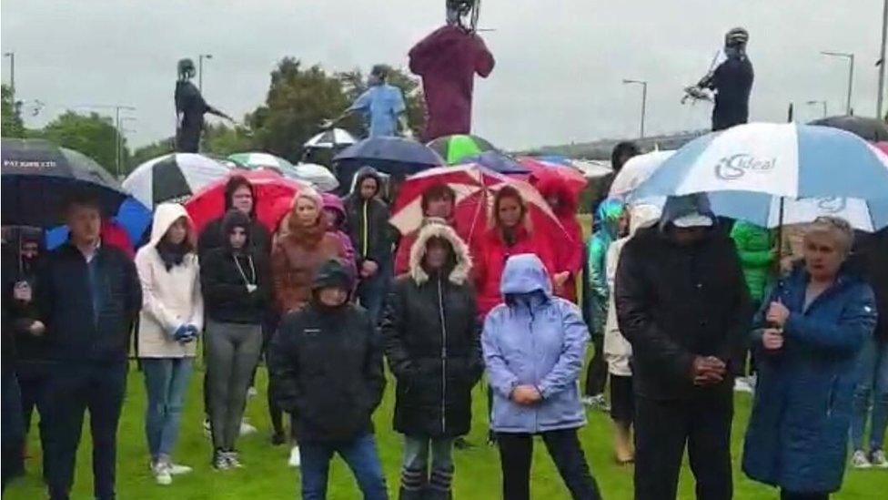 noah donohoe vigil in strabane