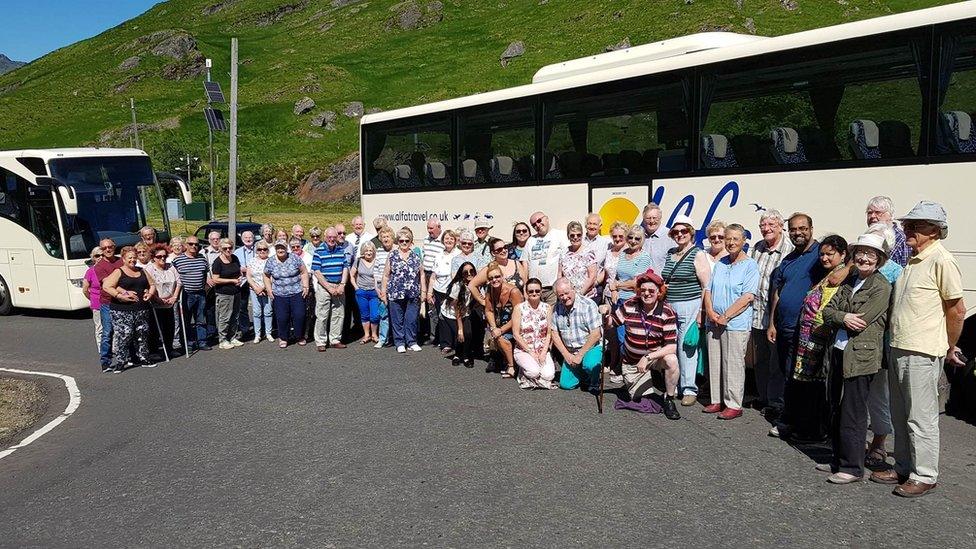 Bus passengers