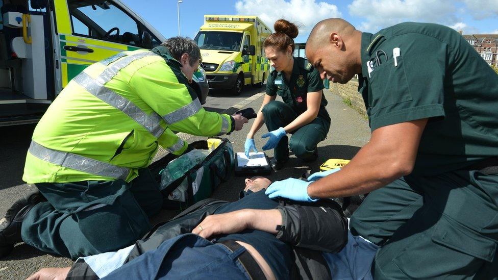 South East Coast Ambulance at an incident