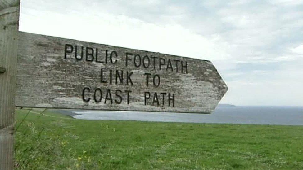 Coast Path sign