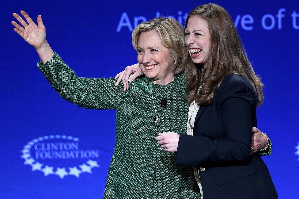 Chelsea and Hillary Clinton