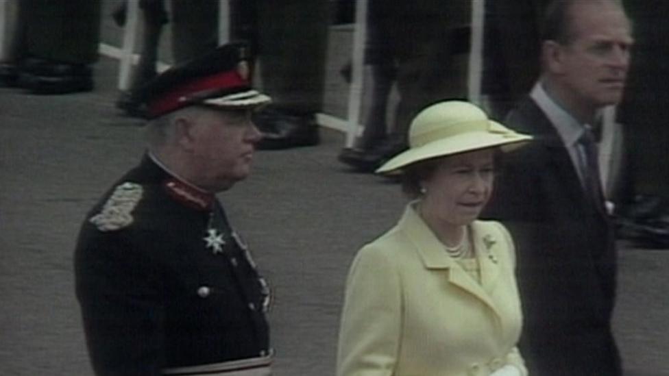 The Queen and Prince Philip at the Humber Bridge