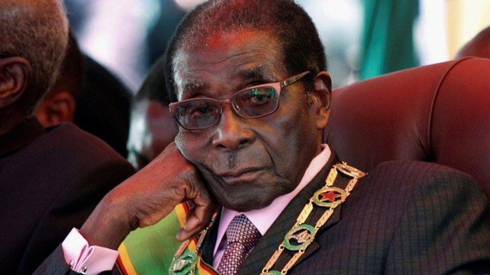 Zimbabwe's President Robert Mugabe pictured during a rally in Harare