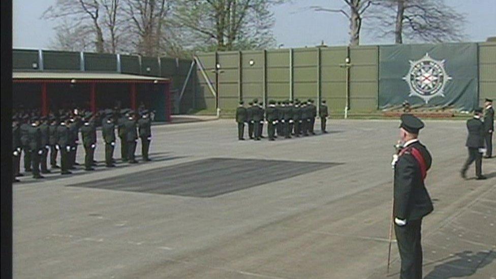 New police recruits at a passing out parade