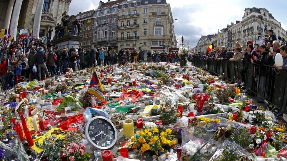 Memorial in Brussels, 17 April