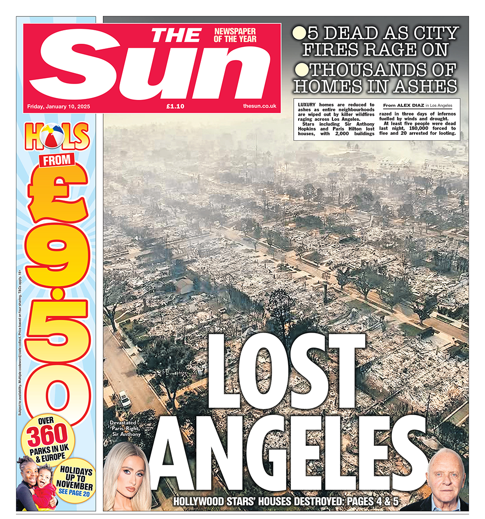 "Lost Angeles" headlines the Sun