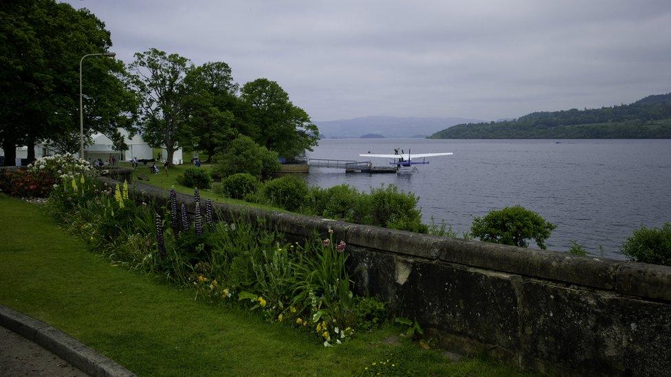 The view of Loch Lomond from Cameron House