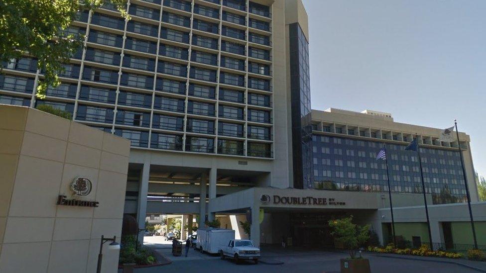 The DoubleTree hotel in Portland Oregon