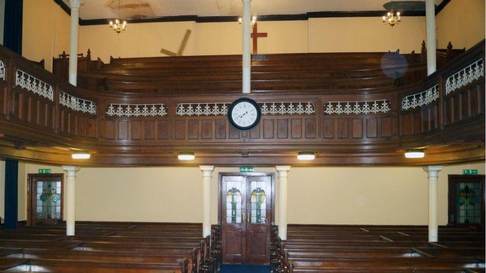 The interior of High Street Baptist Church