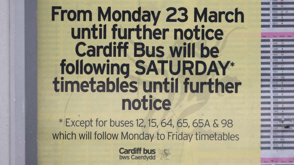 Cardiff Bus notice