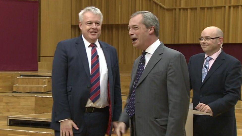 Carwyn Jones and Nigel Farage