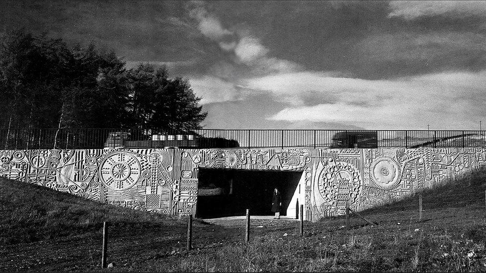 Industry underpass mural