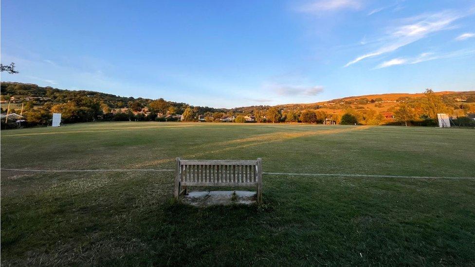 Woodmancote Village Hall recreation ground