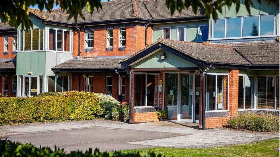 Exterior building of the Prospect Hospice near Swindon