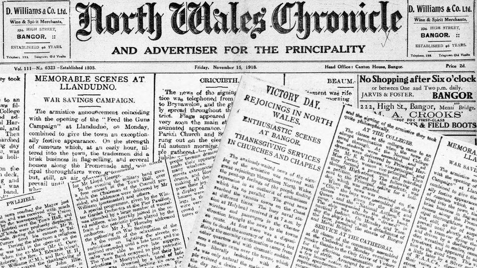 North Wales Chronicle marks Armistice Day