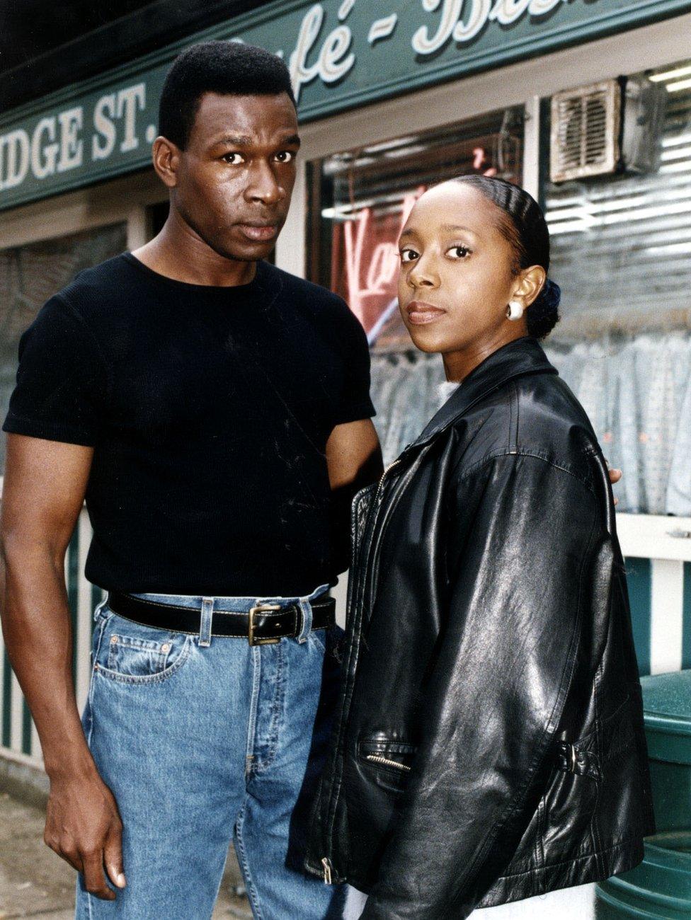 Alan Jackson (Howard Antony) and Frankie Pierre (Sian Blake)