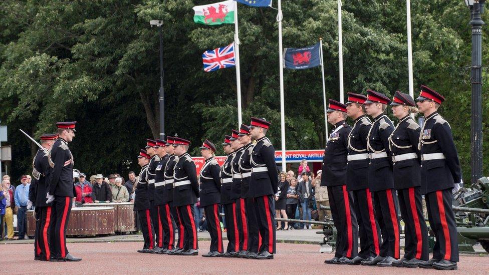 Welsh Reserve soldiers