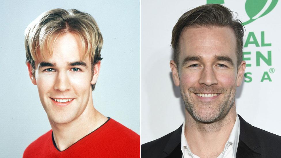 James Van Der Beek then and now