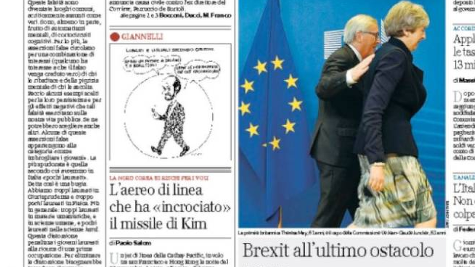 Corriere della sera Brexit article