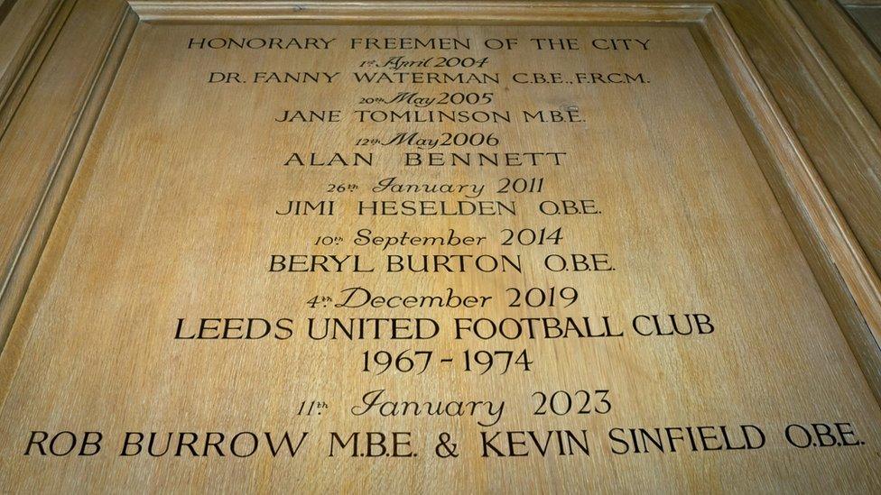 The freedom of Leeds wall