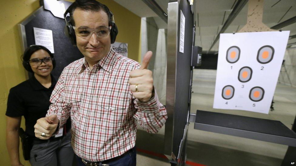 Ted Cruz at shooting range