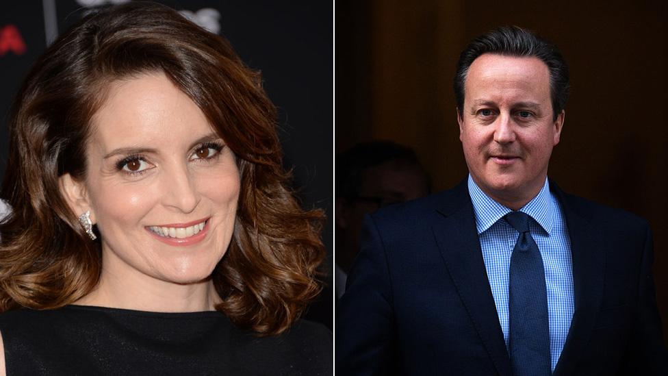 Tina Fey and David Cameron