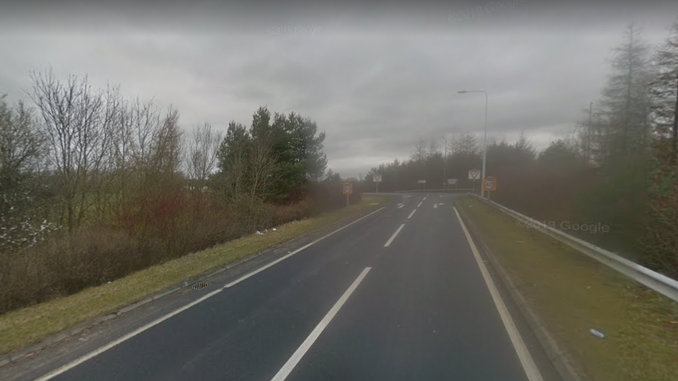 The A92 near the Cowdenbeath junction