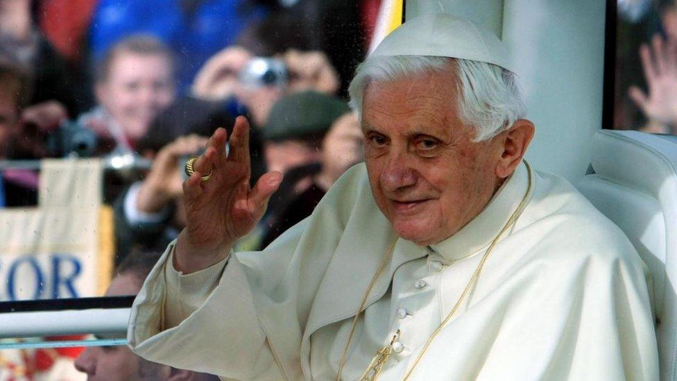 Pope Benedict XVI during his visit to Birmingham