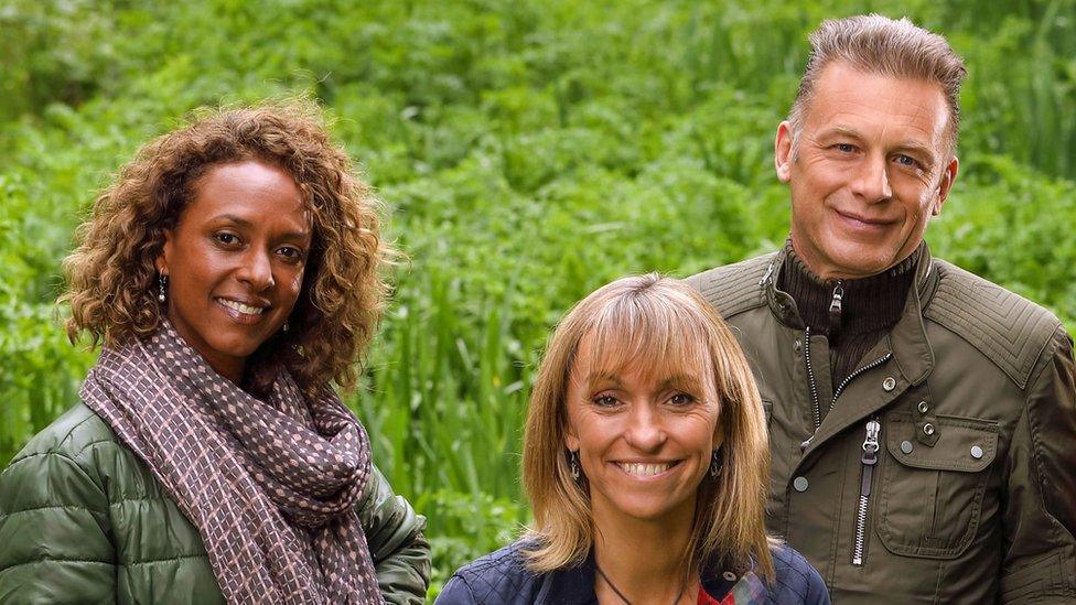 Gillian Burke, Michaela Strachan and Chris Packham