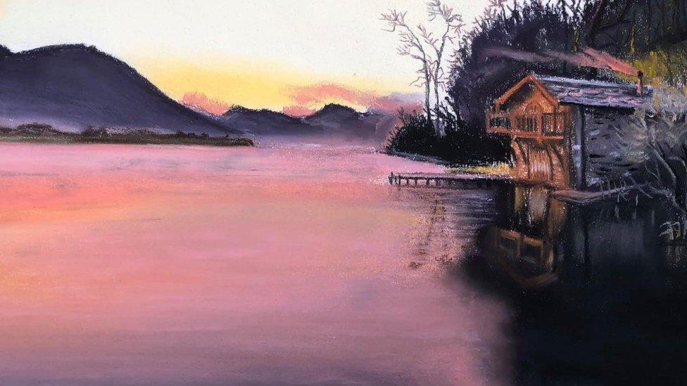 Dreamy Duke of Portland Boathouse, Ullswater in pastels