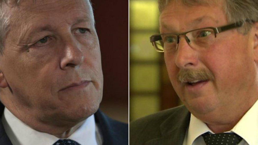 Peter Robinson and Sammy Wilson