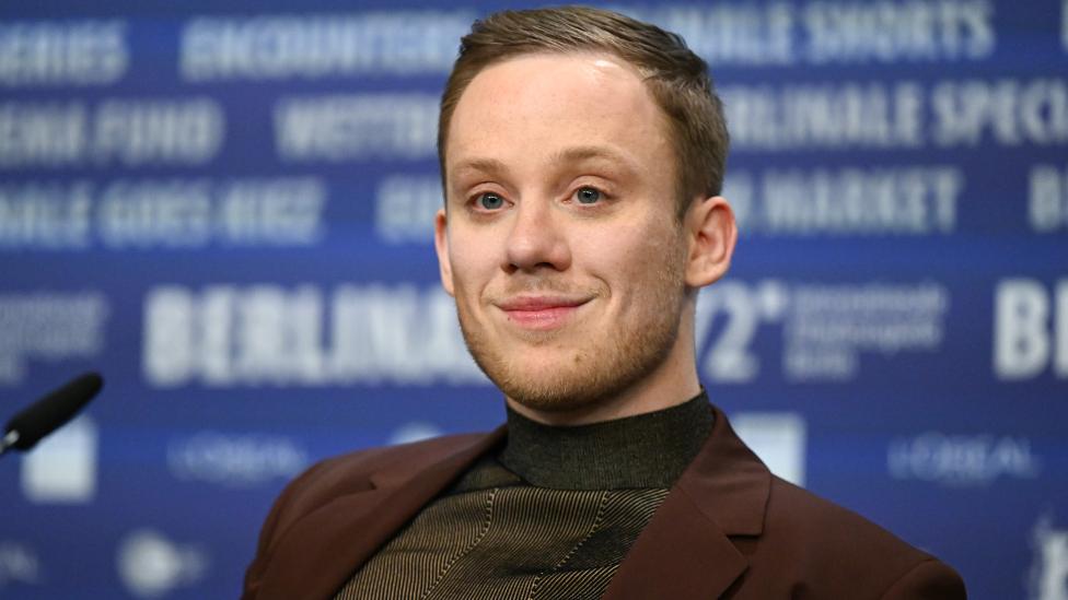 Actor Joe Cole at the "Against the Ice" press conference during the 72nd Berlinale International Film Festival Berlin at Grand Hyatt Hotel on February 15, 2022 in Berlin, Germany