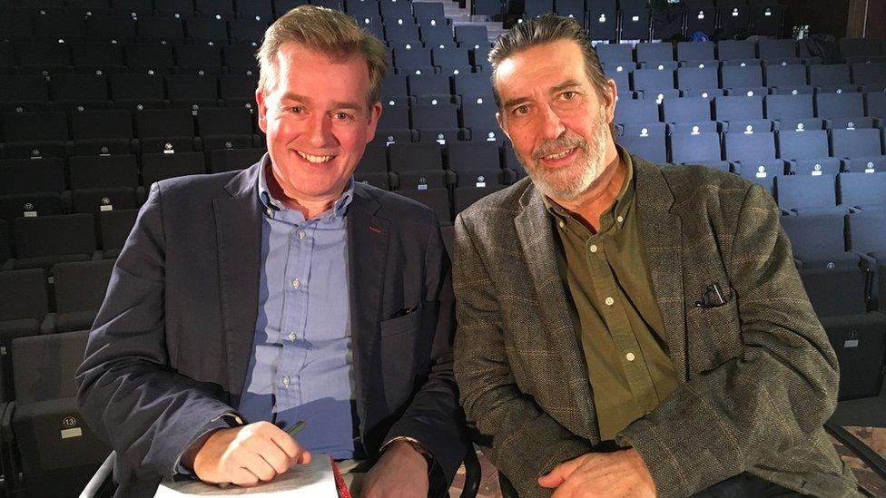 Mark Carruthers and Ciaran Hinds