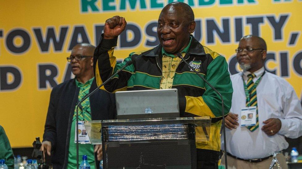 Cyril Ramaphosa at ANC conference