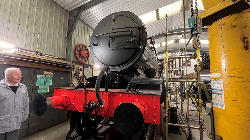 Beachy Head in the shed at Sheffield Park